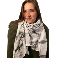 Traditional Hirbawi Keffiyeh (Black/White)